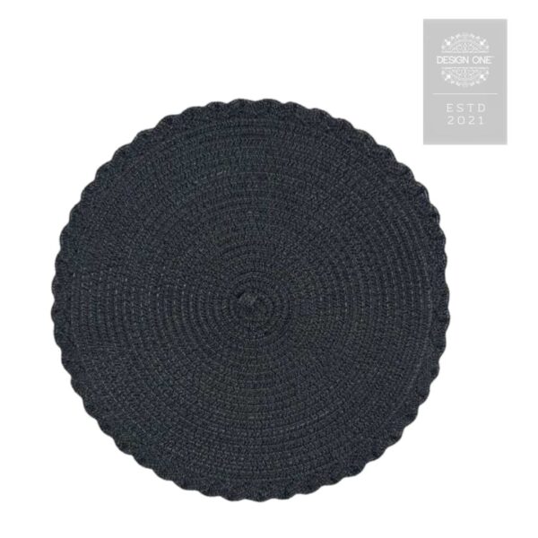 Black Braided Placemat