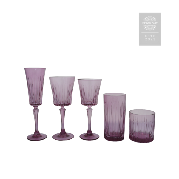 timeless glassware - violet