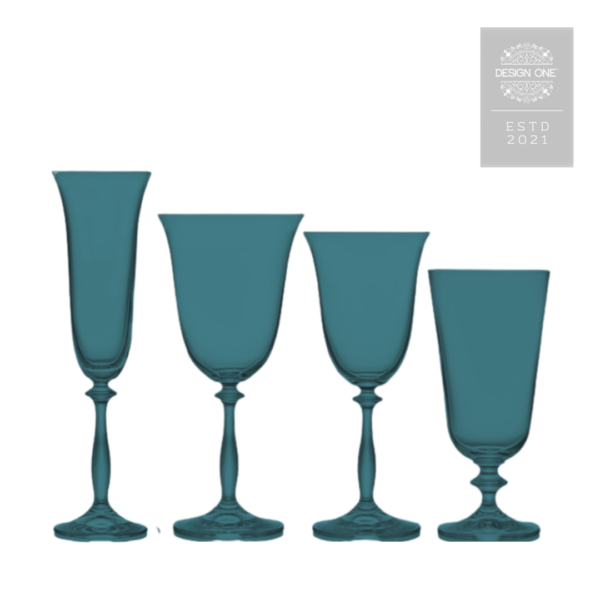 Teal Grace Glassware